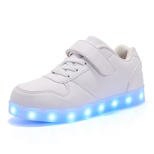 Kids Light Up Shoes White