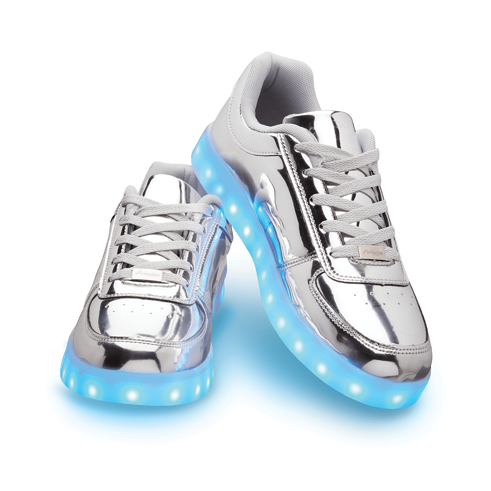 Light Up Shoes Silver