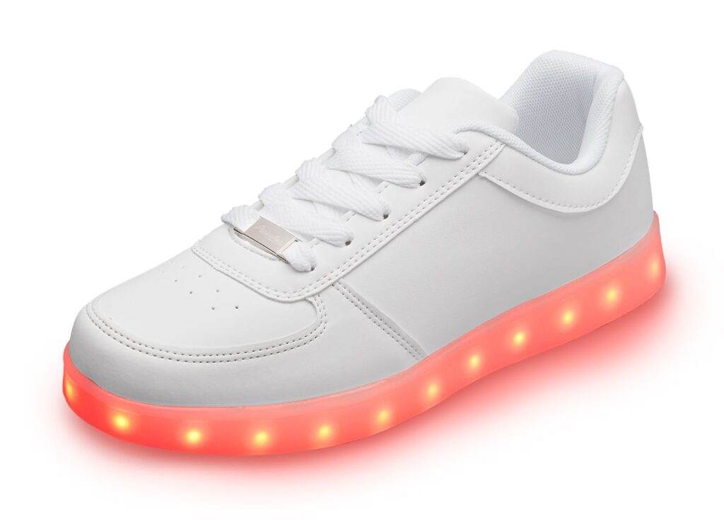 Light Up Shoes White - 1